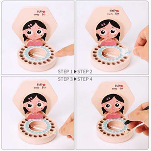 Wooden Baby Tooth Box - Baby Boy Tooth Box | Kids Tooth Box-
