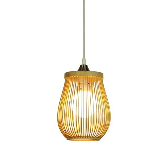 Wooden Bird Cage LED Pendant Light - Bird Pendant Light-Pendant Lights