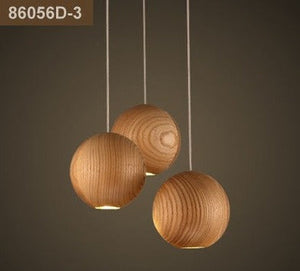 Wooden Globe Pendant Light: Stylish Illumination-Pendant Lights