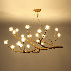 Wooden Twigs Chandelier - Elegant Lighting for any Space-Ceiling Chandelier