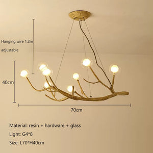 Wooden Twigs Chandelier - Elegant Lighting for any Space-Ceiling Chandelier
