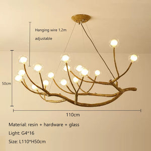 Wooden Twigs Chandelier - Elegant Lighting for any Space-Ceiling Chandelier