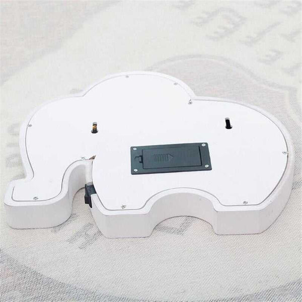 Woodiness Baby Elephant LED Bedside Lamp - Kids Bedside Lamp-Kids Room Nursery Lighting