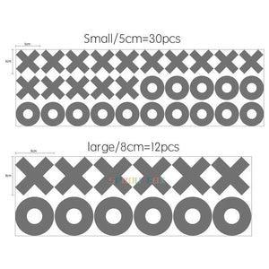 XO Decal Wallpaper for Boys Room - Creative Home Decoration Sticker-