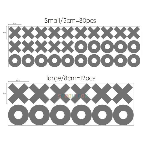 XO Decal Wallpaper for Boys Room - Creative Home Decoration Sticker-