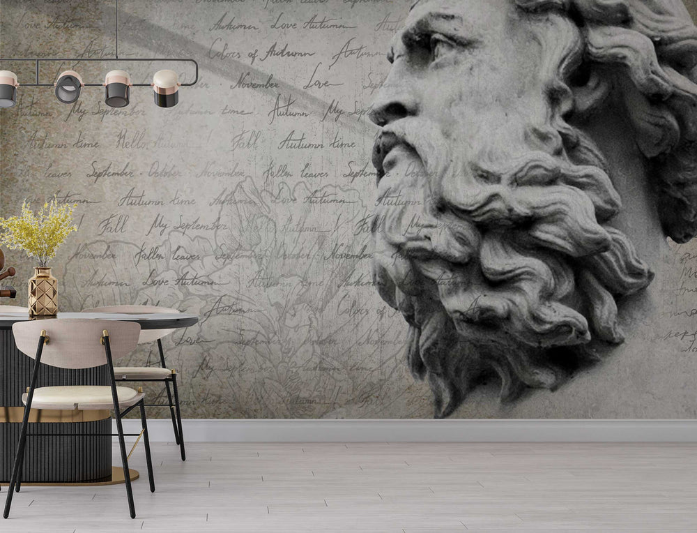 Zeus Theme Edition: Living Room Wallpaper Mural-Geometric Shapes Wallpaper
