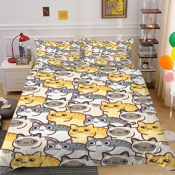 kitty bedding set: Ultimate comfort and style-Bedding Set Kids