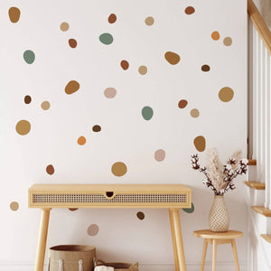Boho Nursery Polka Dot Wall Stickers for Kids Polka Dot Pebbles-Home Decor Decals