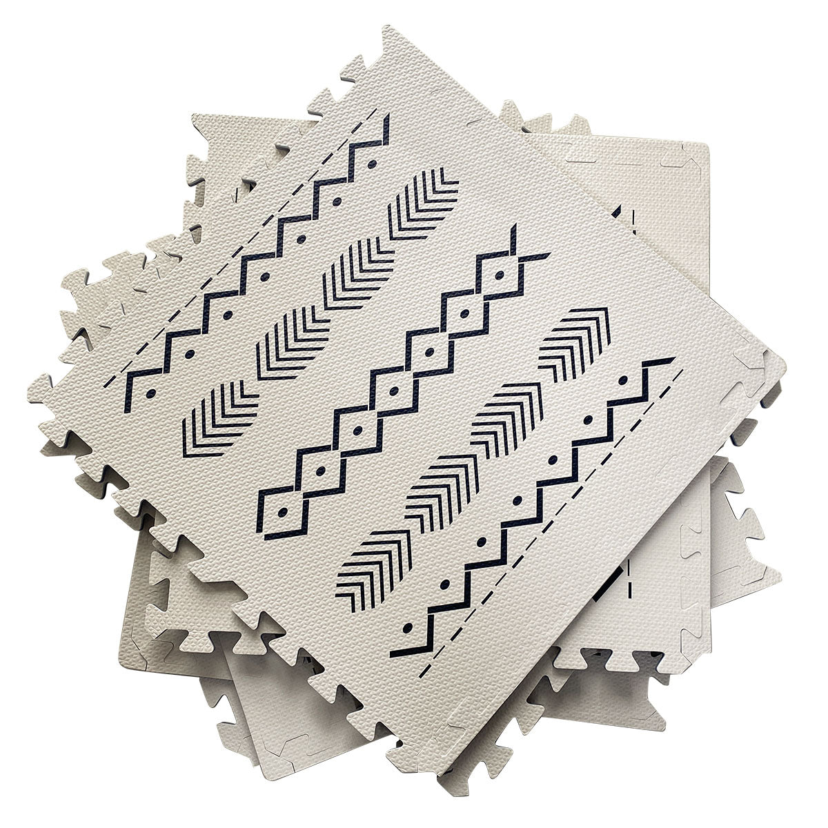 Tuiles de tapis de puzzle EVA de conception tribale