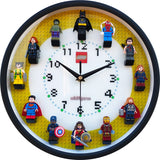 LEGO 3D Building Blocks Superhero Wall Clock