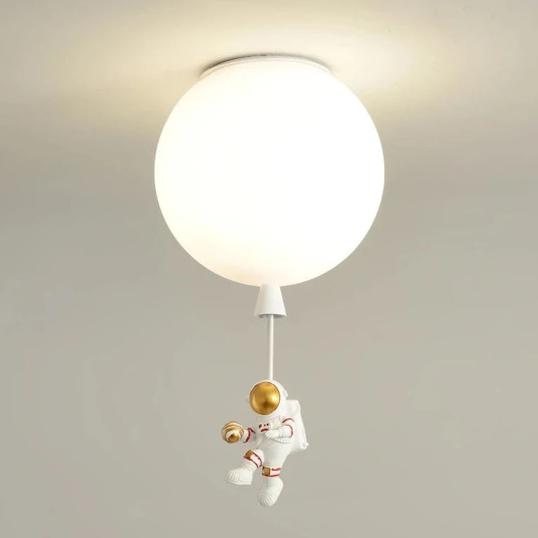Plafonnier LED suspendu astronautes sur la lune