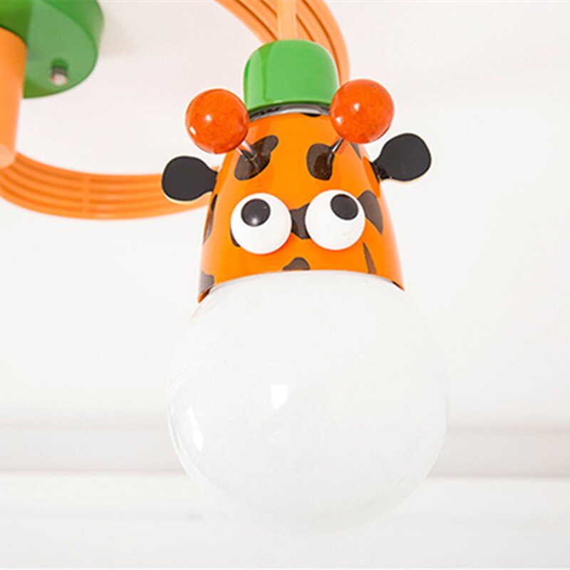 Lampe à suspension LED animaux pour chambre d'enfants