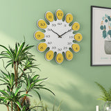 Horloge murale créative de style tournesol nordique