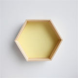 Wooden Wall Shelves Stylish Hexagon Designs for Baby Room