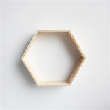Wooden Wall Shelves Stylish Hexagon Designs for Baby Room