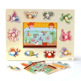 Montessori Wooden Puzzles Jigsaw Baby Educational Board