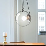 Glass Globe LED Hanging Light Chandelier