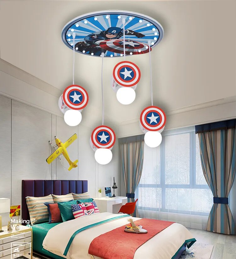 American Captain Ceiling Light for Boys Room