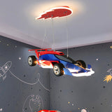 Racing Car Hanging Light - Art Deco Lighting for Kids Room