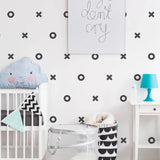 XO Decal Wallpaper for Boys Room - Creative Home Decoration Sticker