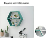 Wooden Hexagon Wall Shelf: for Stylish Storage
