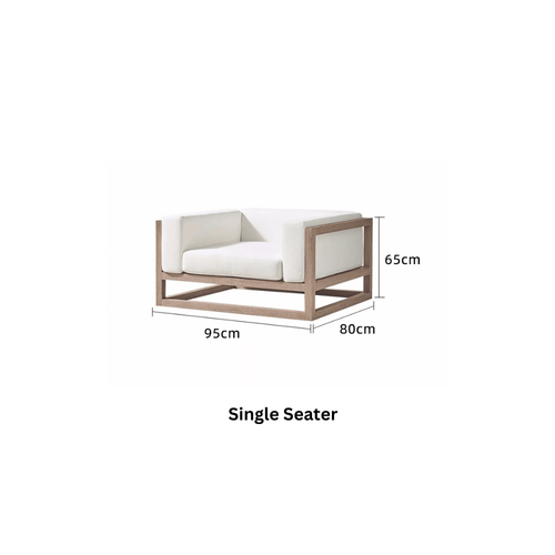 High-End Modular Outdoor Furniture Set – Luxury Solid Wood Poolside Collection-BabiesDecor.com