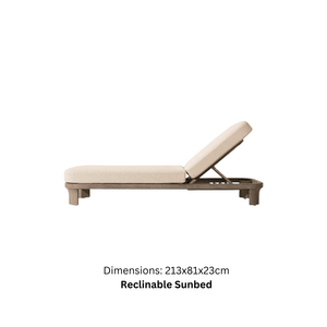 Italian Light-Luxury Outdoor Furniture – Premium Solid Oak Wood Collection-BabiesDecor.com