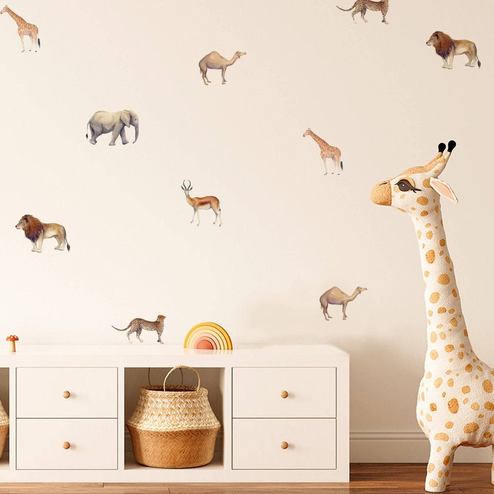 Kids Room Animal Wall Stickers - Nursery Decoration-Home Decor Decals