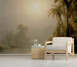Design Thème Forêt Sombre - Papier Peint Panoramique Tropical