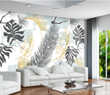 Tropical 3D Art - Leaves Wallpaper Mural