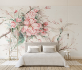 Pink Floral Blossom Wallpaper Mural