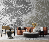 Fern Leaf Retro Theme - Tropical Wallpaper Mural