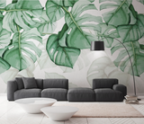 Tropical Wallpaper Mural: Fern Leaf Retro Theme