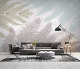 Paster Colours Textured Leaves Leaves Wallpaper Mural