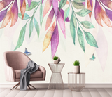 Colourful Leafs Fallen - Tropical Wallpaper Mural