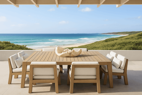 Luxury Teak Solid Wood Outdoor Dining Set for Outdoor-BabiesDecor.com