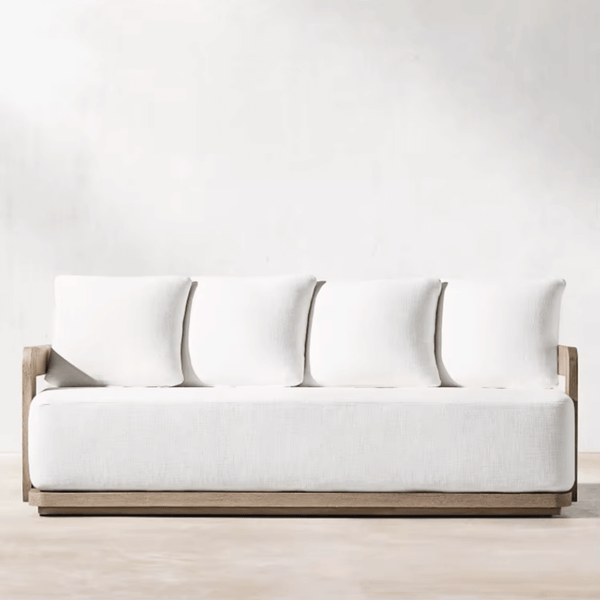 Luxury Teak Solid Wood Outdoor Sun Lounger-BabiesDecor.com