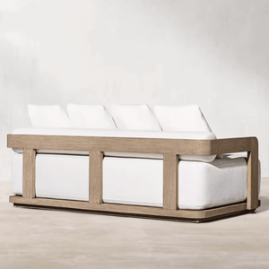 Luxury Teak Solid Wood Outdoor Sun Lounger-BabiesDecor.com