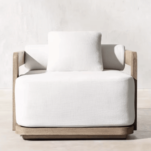 Luxury Teak Solid Wood Outdoor Sun Lounger-BabiesDecor.com