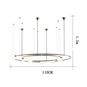 Orbit Glas Kugle LED Pendel Lysekrone
