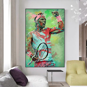 Rafael Nadal Tennis Legend Sports Canvas Wall Art-Wall Posters