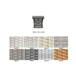 Round Outdoor Rattan Furniture Set – Bamboo Wicker Daybed Collection-BabiesDecor.com