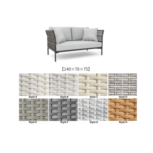 Round Outdoor Rattan Furniture Set – Bamboo Wicker Daybed Collection-BabiesDecor.com