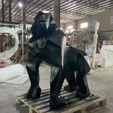 Gorilla-Skulptur aus Fiberglasharz mit mattiertem Finish