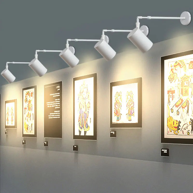 Wall Art LED-Wandleuchte mit ausziehbarem Teleskoparm und langem Arm
