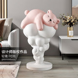 Bear on Clouds Statue Ornament