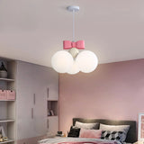 Pink Bow Princess Room Chandelier Light - Elegance Illuminated in Every Detail