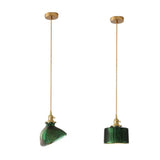 Modern Loft Pure Copper Lamp Holder Green Light