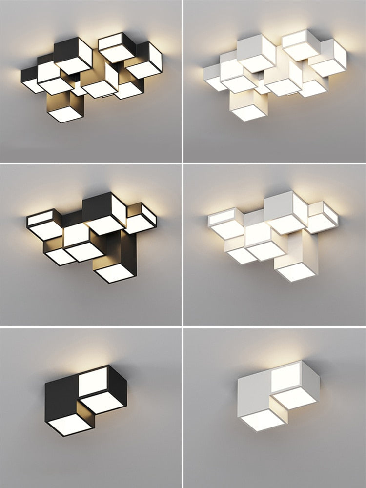 Plafonnier Cubes - Éclairez avec une touche moderne