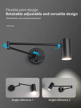 Adjustable Wall Lamp - Swivel Arm Design